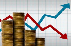 s_Money_with_financial_graph_-_Money_and_markets_concept_-_Up_and_down_arrows